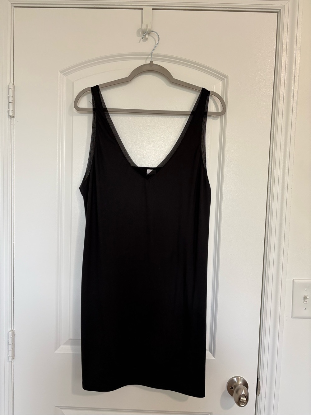 Joyspun Black V-Neck Women's Nightgown